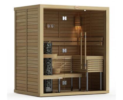 САУНА В СБОРЕ SAWO 1420ML-PA-G (1,4М Х 2,0М, ОСИНА, ПОЛНОСТЬЮ СТЕКЛЯННАЯ СТЕНА, ДИЗАЙН PIANO, ЛЕВАЯ) (рис.2)